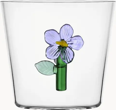 Handgefertigtes Trinkglas Botanica