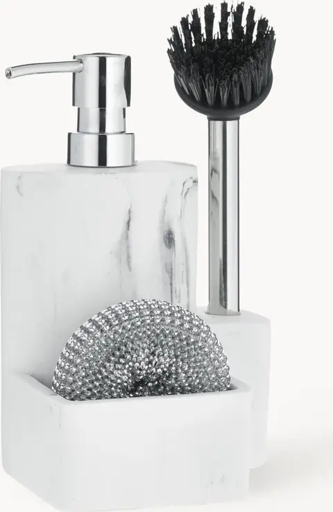 Spülbecken – Organizer Set aus Poyresin, Metall
