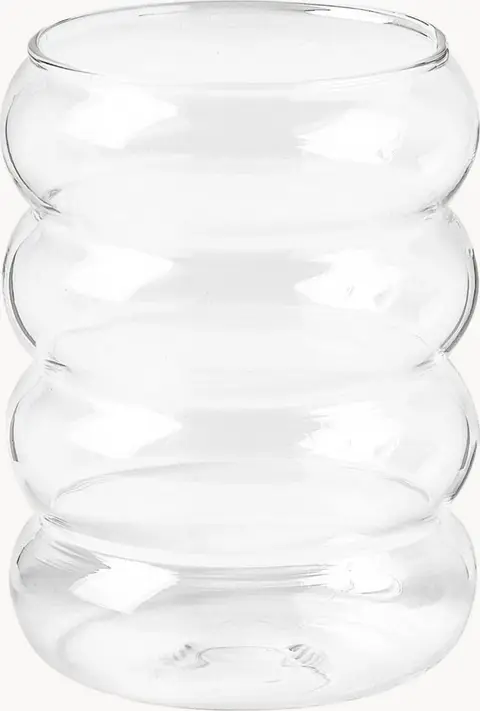 Mundgeblasene Trinkgläser 4 Stk., Transparent aus Glas