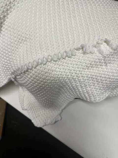 Strickdecke Adalyn aus Bio-Baumwolle 150x200cm, weiß – Ansicht 2 – Ansicht 2