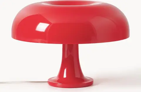 Kleine Tischlampe Rot aus Polycarbonat