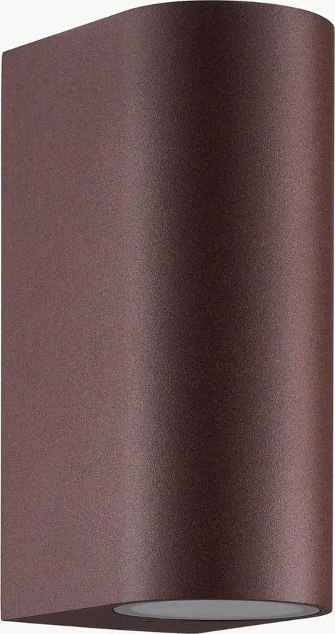 Dimmbare Outdoor-Wandleuchte Braun, Dunkelbraun aus Aluminium beschichtet
