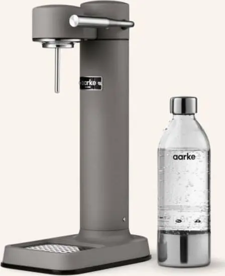 Wassersprudler-Set Grau Carbonator 3 aus Edelstahl, Kunststoff, BPA –