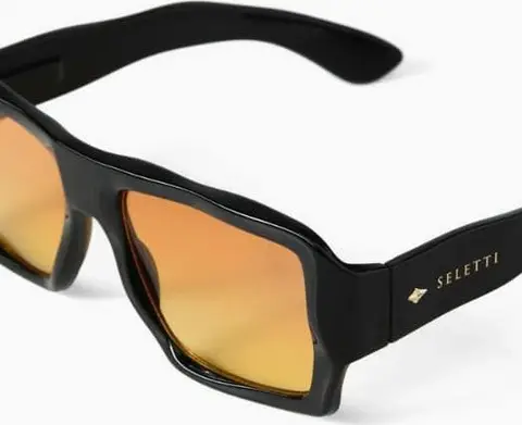 Seletti Sonnenbrille Kansas OKS01-BY, Schwarz (