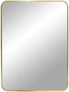 Spiegel Gold 50 x 70, Messing aus Aluminium, Glas