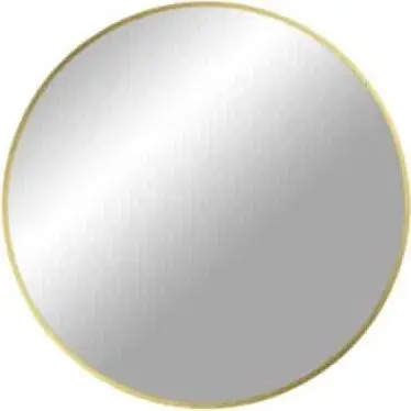 Spiegel MADRID D60 GOLD, Messing aus Aluminium, Glas