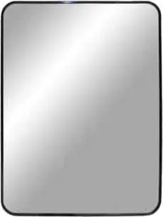Spiegel Madrid Schwarz 50 x 70 aus Aluminium, Glas