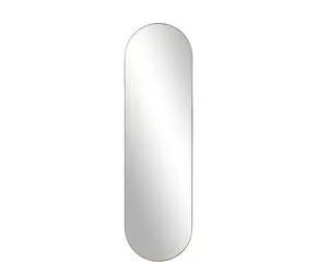 Ovaler Spiegel Gold B 40 x H 140, Goldfarben aus Metall