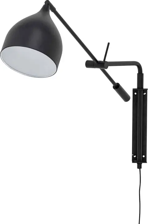 Wandleuchte Lyam, Schwarz aus Metall – Ansicht 2 – Ansicht 2