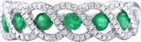 Ring Green Tarlac mit Diamanten, 0.056 Karat