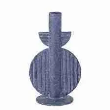 Kerzenhalter, blau aus Polyresin