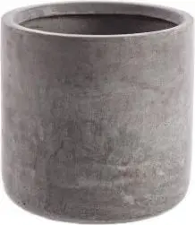Übertopf Zement Grau S D34 H32 aus Glas –
