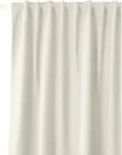 Blickdichter Vorhang Jensen mit Multiband, 2 Stück, beige