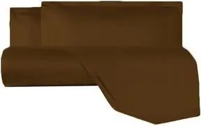 Bettwäsche-Set, 3tlg. 250 x 200 / 50 x 80 cm, nougat aus Baumwollsatin