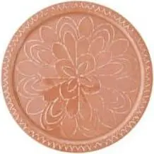 Tablette ADINA, Zartrosa aus Metall