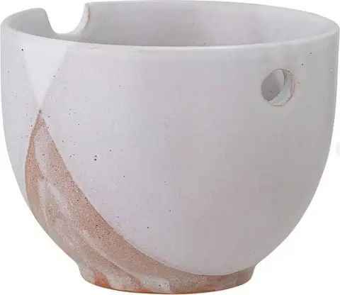 Reisschale Lotus, Beige aus Steinzeug