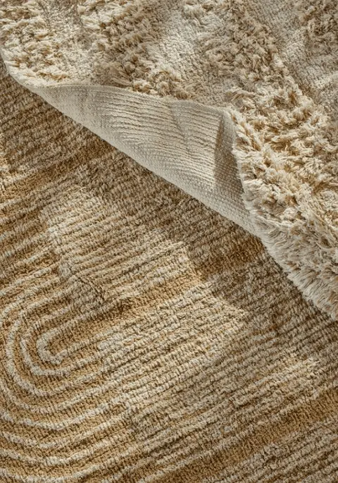 Teppich Zeynep 100% Baumwolle 215 x 150, Natur