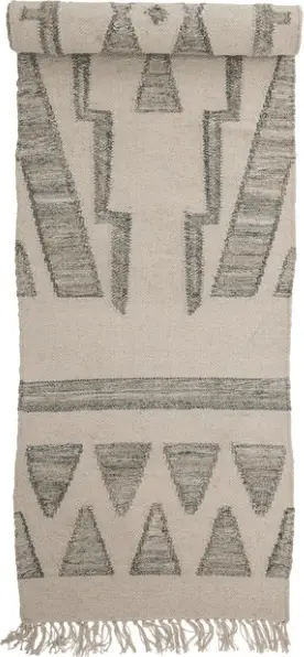 Läufer Delara Grün Wolle 240 x 60