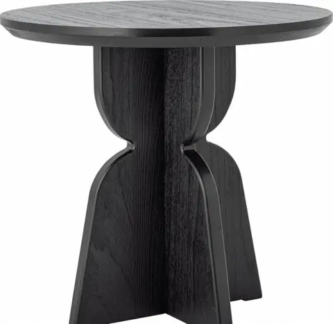 Esstisch Vixen Schwarz Tannenholz D 80 cm H 75 cm – Ansicht 2 – Ansicht 2