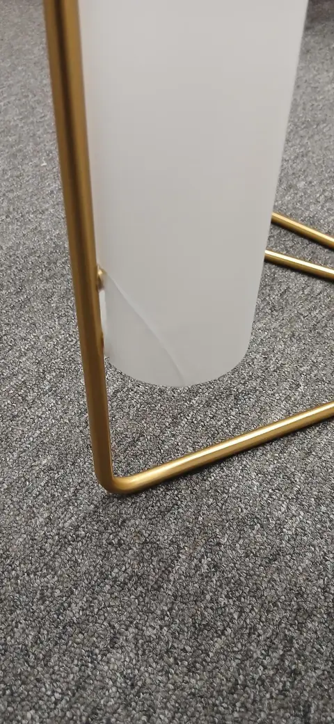 Große Pendelleuchte Gold, Weiß aus Glas – Ansicht 2 – Ansicht 2