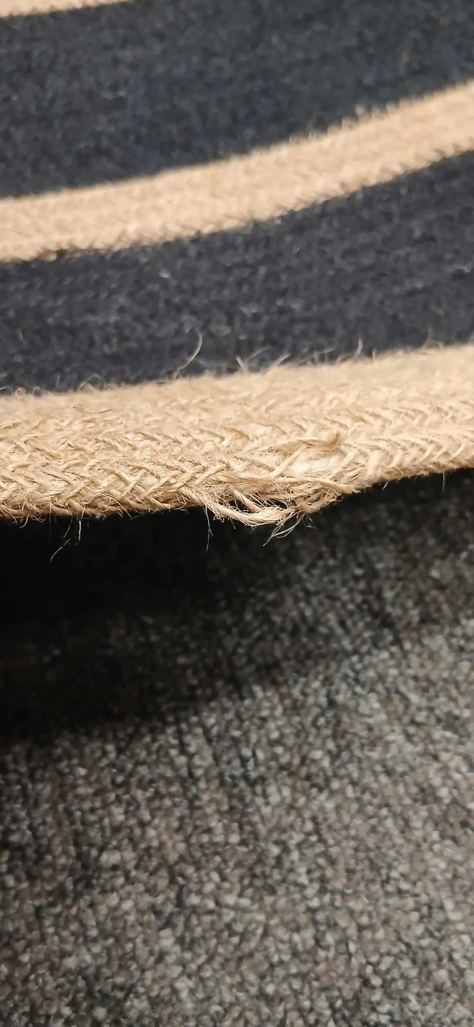Teppich Rund Schwarz, Jute D 120 – Ansicht 3