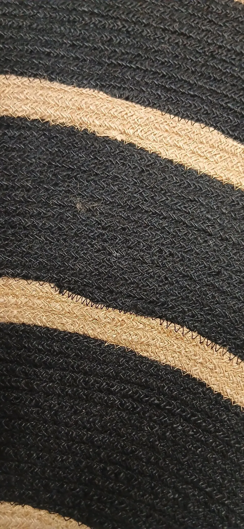 Teppich Rund Schwarz, Jute D 120 – Ansicht 5