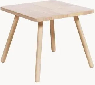 Beistelltisch Gummibaumholz, Natur aus Gummibaumholz
