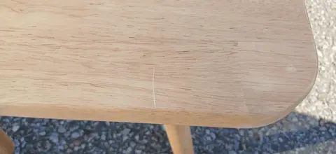 Beistelltisch Gummibaumholz, Natur aus Gummibaumholz – Ansicht 2 – Ansicht 2