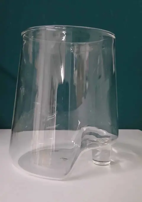 Glas Step, Transparent aus Glas