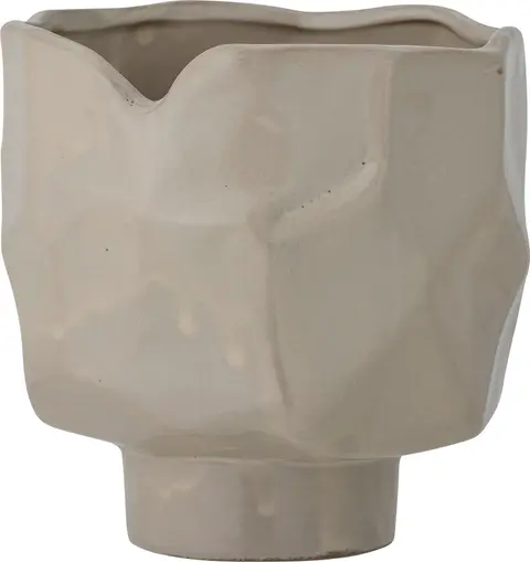 Übertopf Sella, Beige aus Steinzeug