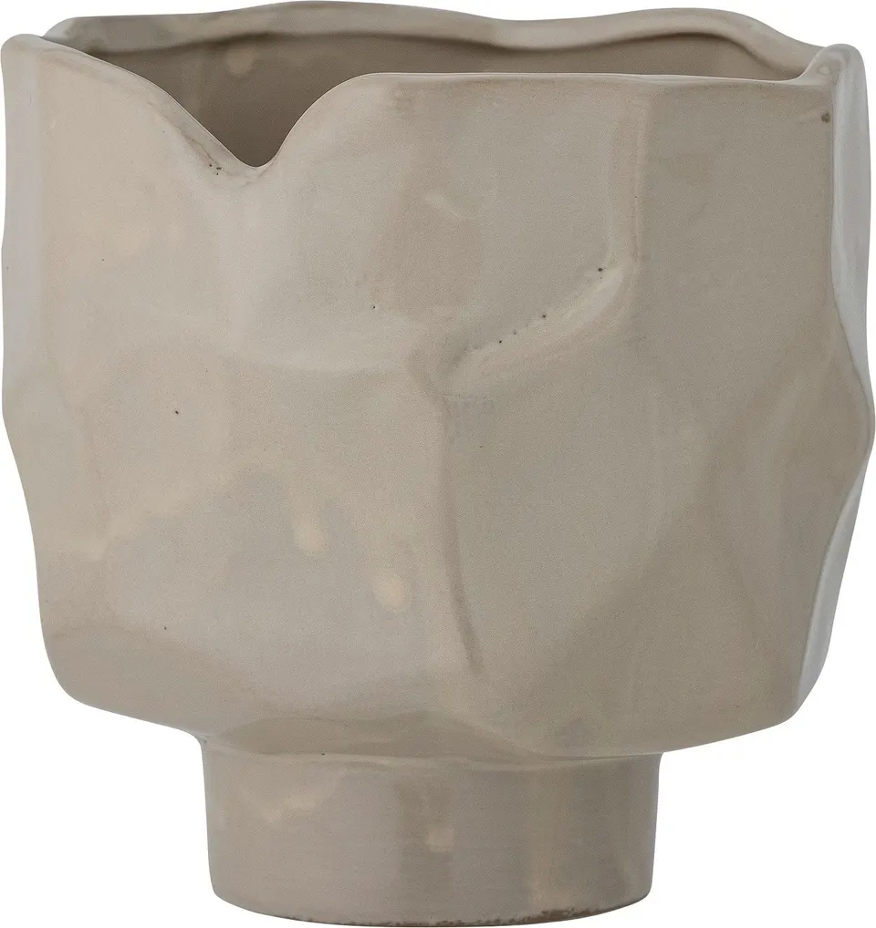 Übertopf Sella, Beige aus Steinzeug