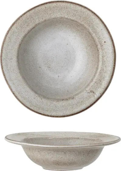Pastateller Sandrine, Braun aus Keramik glasiert