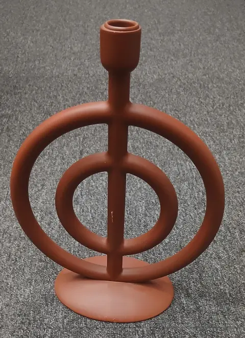 Kerzenständer FLIKKA, Terracotta aus Polyresin