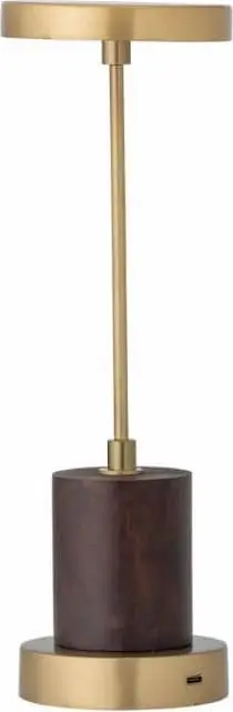 Tischlampe CHICO, Goldbraun aus Metall