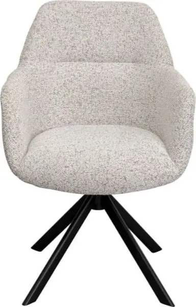 Drehstuhl Olivia, Weiß, Beige