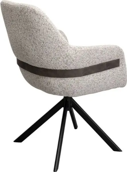 Drehstuhl Olivia, Weiß, Beige – Ansicht 2 – Ansicht 2