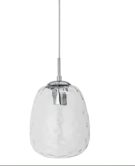 Pendelleuchte Baea, Transparent aus Glas