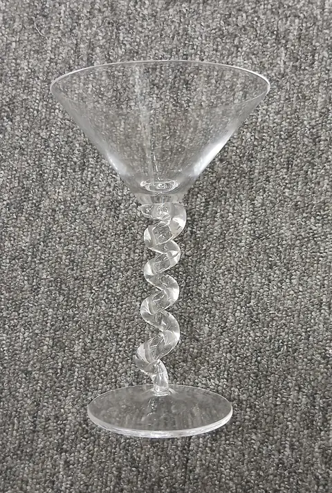 Martiniglas Spiral, Transparent aus Glas
