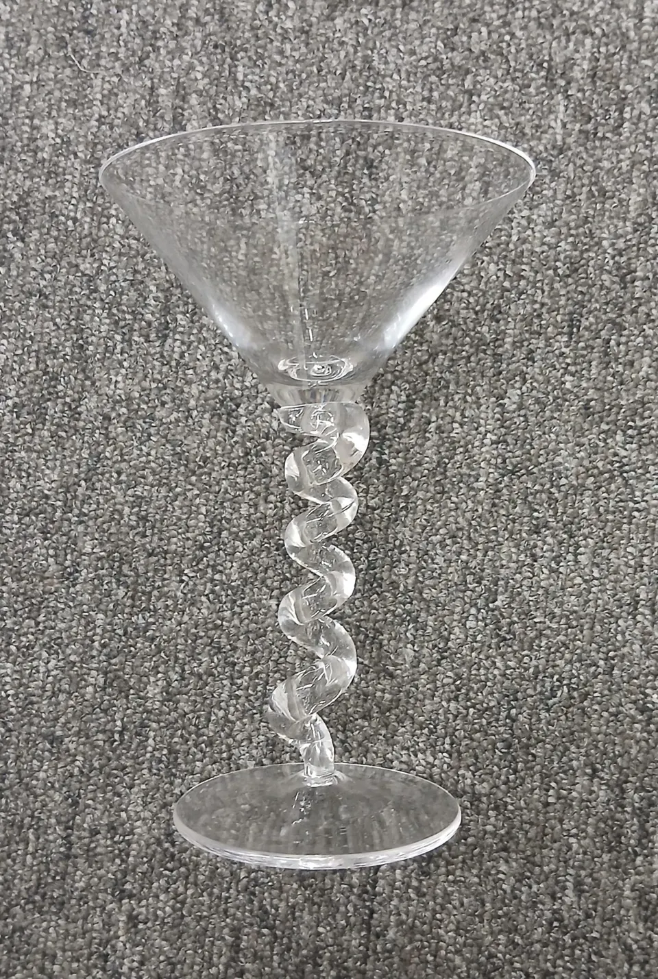 Martiniglas Spiral, Transparent aus Glas