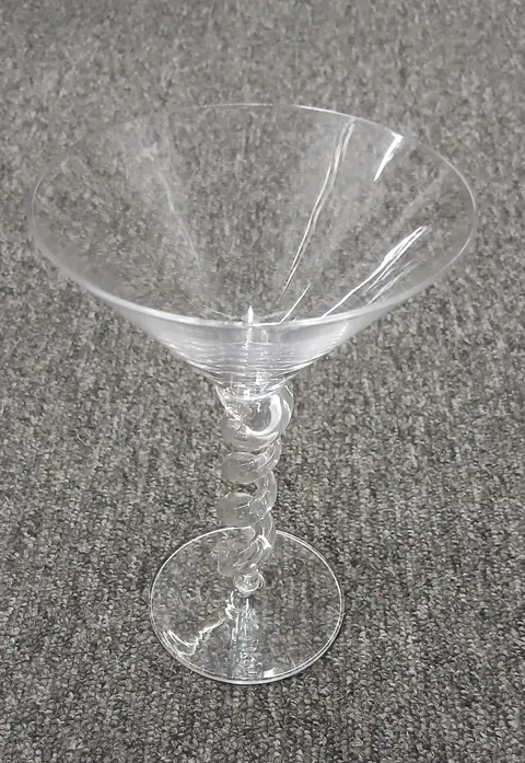 Martiniglas Spiral, Transparent aus Glas – Ansicht 2 – Ansicht 2