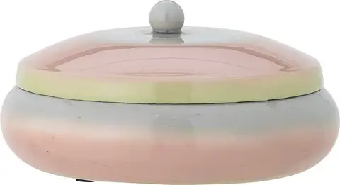 Aufbewahrungsdose Peach, Pastellfarben aus Metall