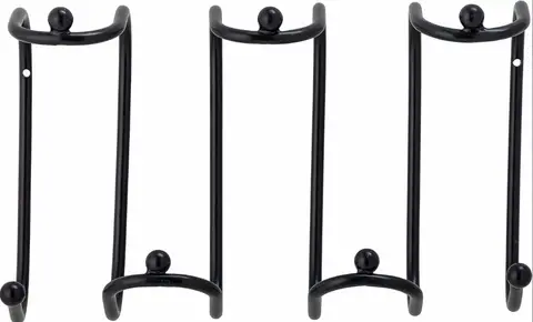 Wandgarderobe Maltha, Schwarz aus Eisen
