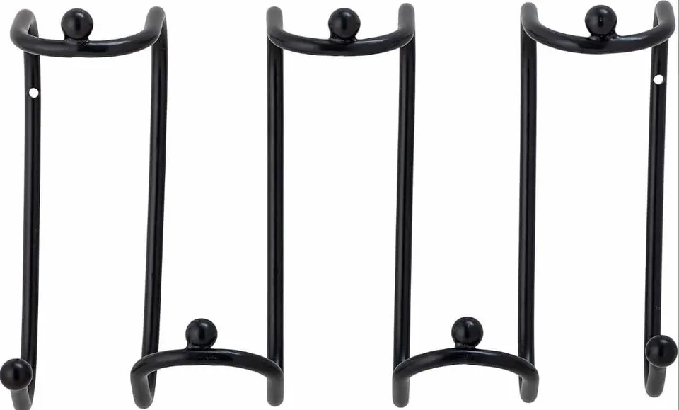 Wandgarderobe Maltha, Schwarz aus Eisen