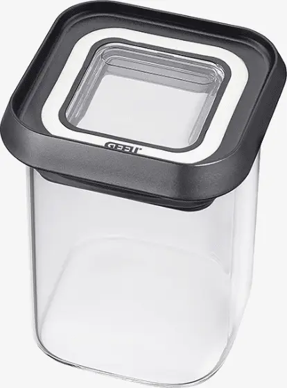 Küchenbehälter GEFU, Schwarz, Transparent