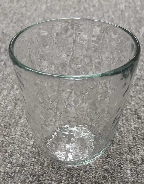 Trinkglas Crack, Transparent aus Glas