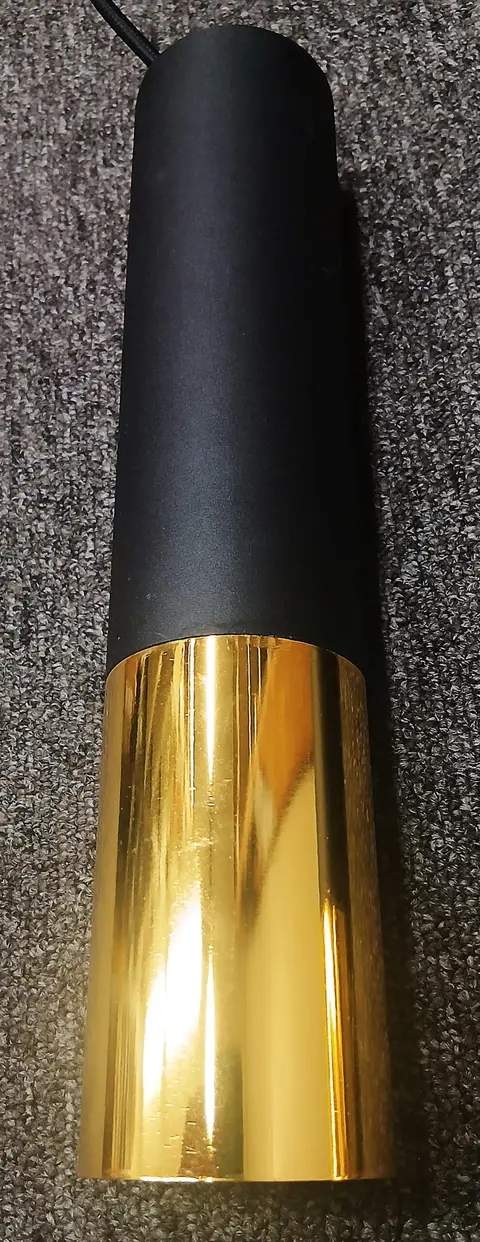 Kleine Cluster-Pendelleuchte Schwarz-Gold aus Stahl – Ansicht 2 – Ansicht 2