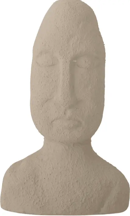 Deko-Objekt Vendi, Beige aus Ton