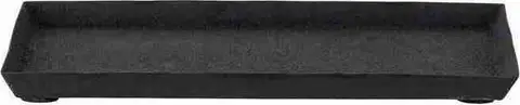 Tablett Dennin, Schwarz aus Metall