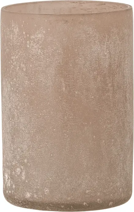 Teelichthalter Macha, lila-braun aus Glas