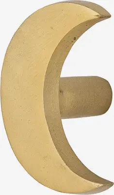 Wandhaken Mond, Gold aus rostfreien